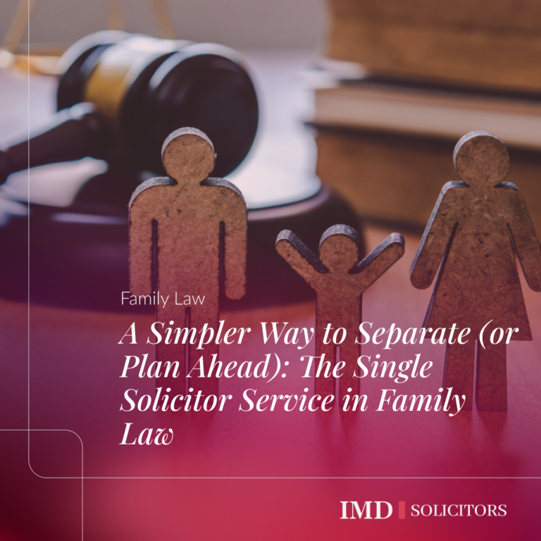 A Simpler Way to Separate (or Plan Ahead): The Single Solicitor Service in Family Law