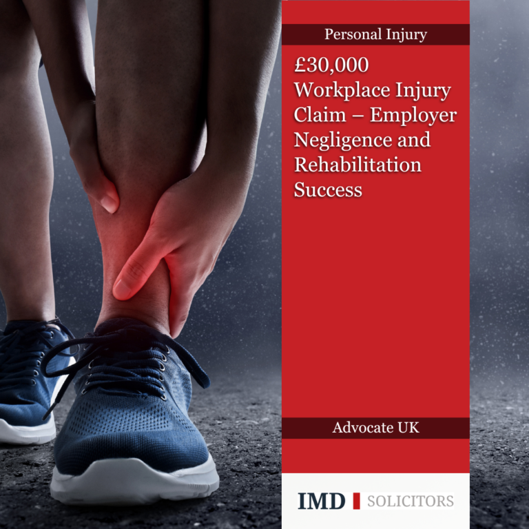 Case study: £30,000 compensation for an ankle injury at a pork production farm.