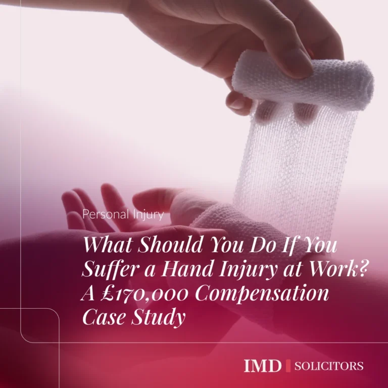 What Should You Do If You Suffer a Hand Injury at Work? A Case Study on Severe Finger Amputation and £170,000 Compensation
